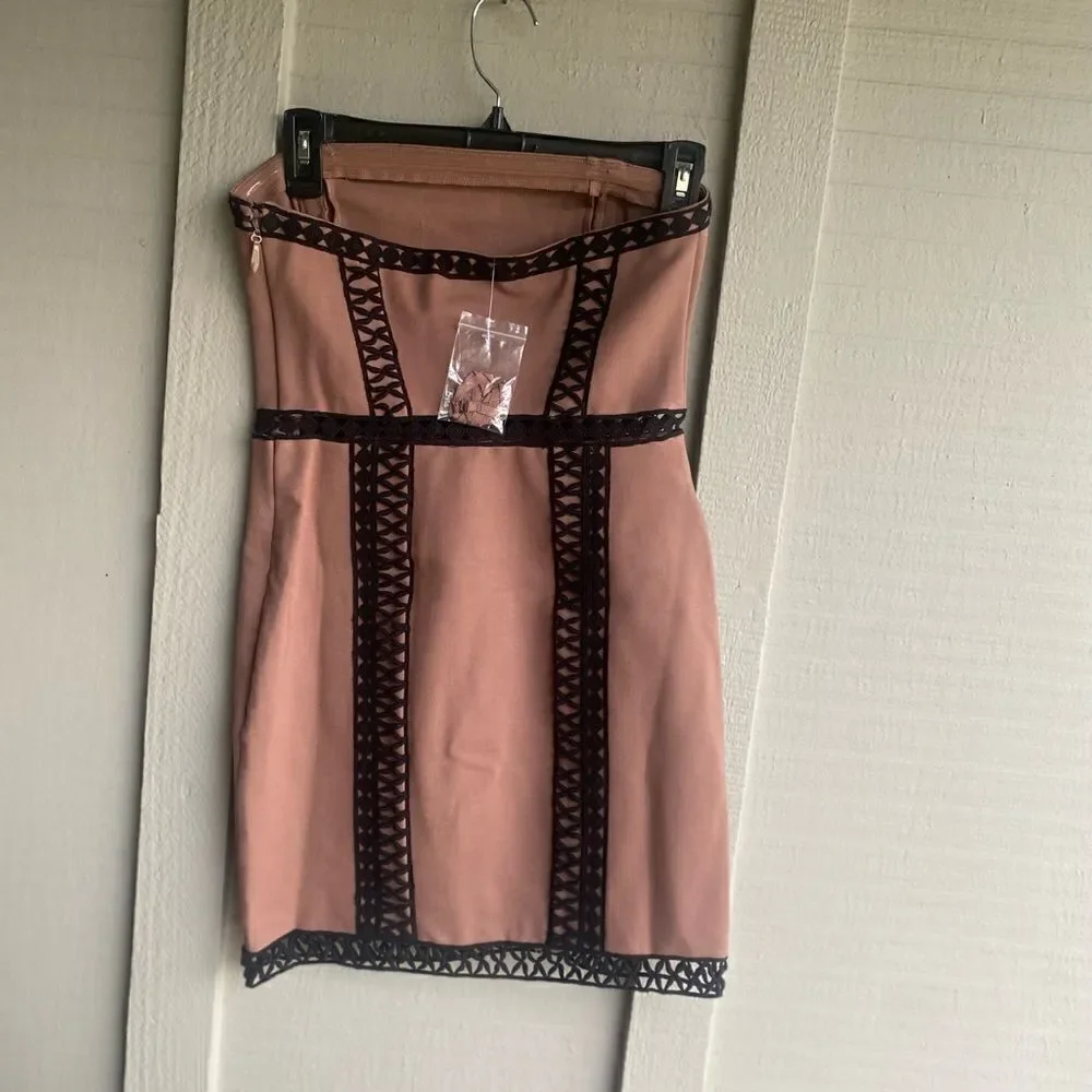 NWT - Free People Free People Womens City Lights Tube Strapless Sheath Dress - Picture 7 of 13